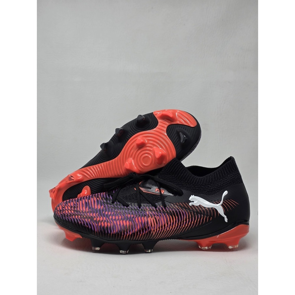 PUMA FUTURE 8 Womens Size 7.5 Soccer Cleats Black Orange 108382-01 New
